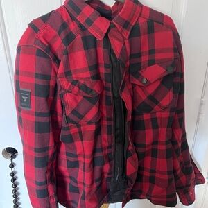 Red and Black Plaid Riding Jacket